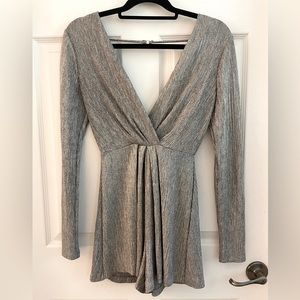 ASTR Kenzie Romper | Silver
